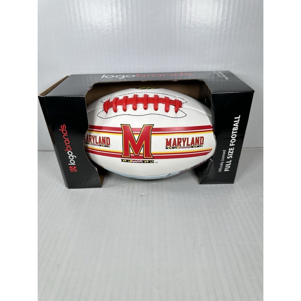 Maryland Stadium Full-Size Football Official NCAA Licensed by Logo Brands NEW